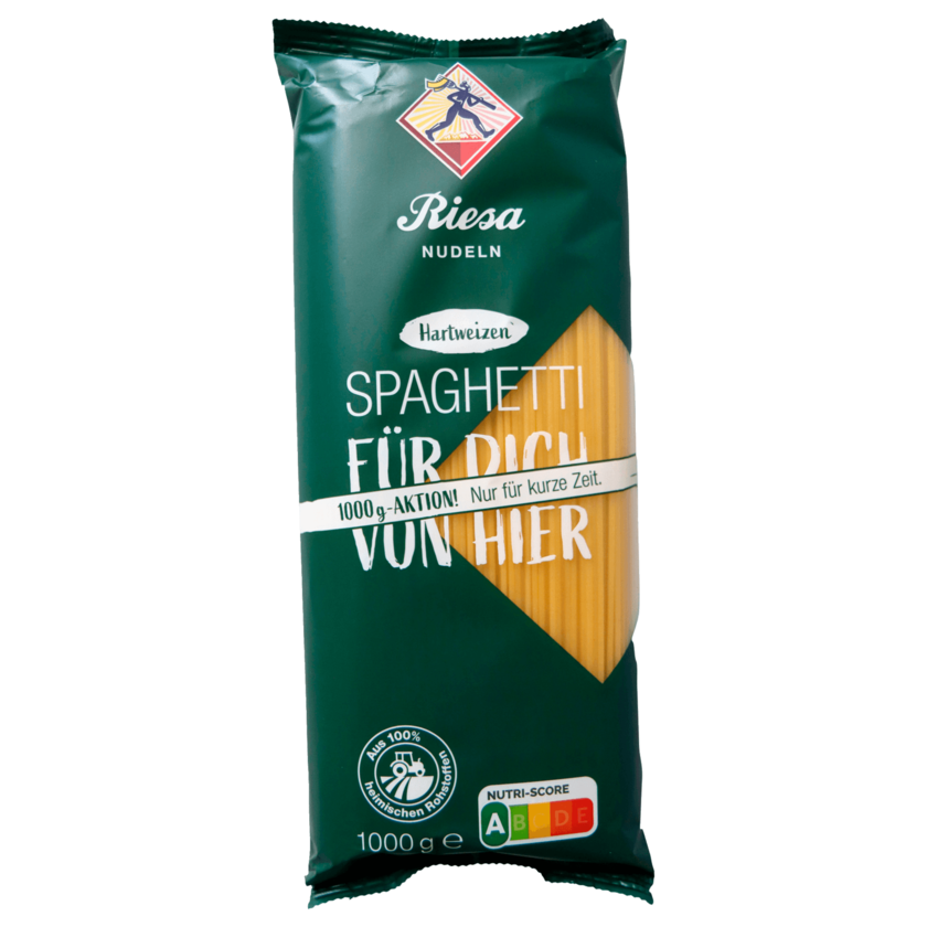 Riesa Teigwaren Schlemmerliebling Hartweizen Spaghetti 1kg
